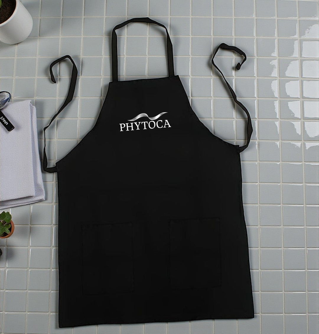 Hairdressing apron with pockets