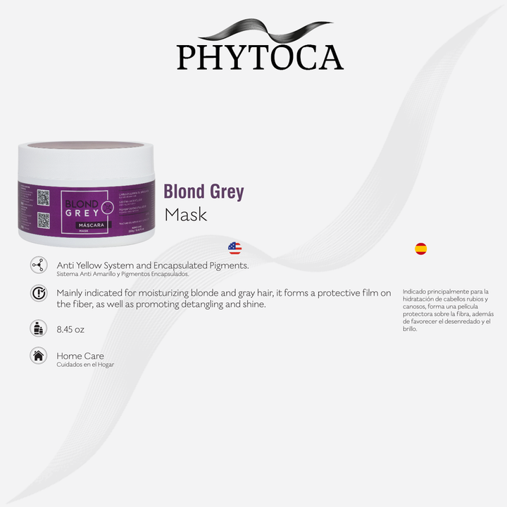 Blond Grey Hair Mask